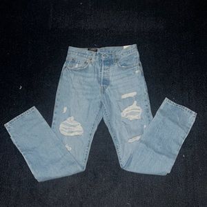 501 original high rise straight leg jeans from levi’s